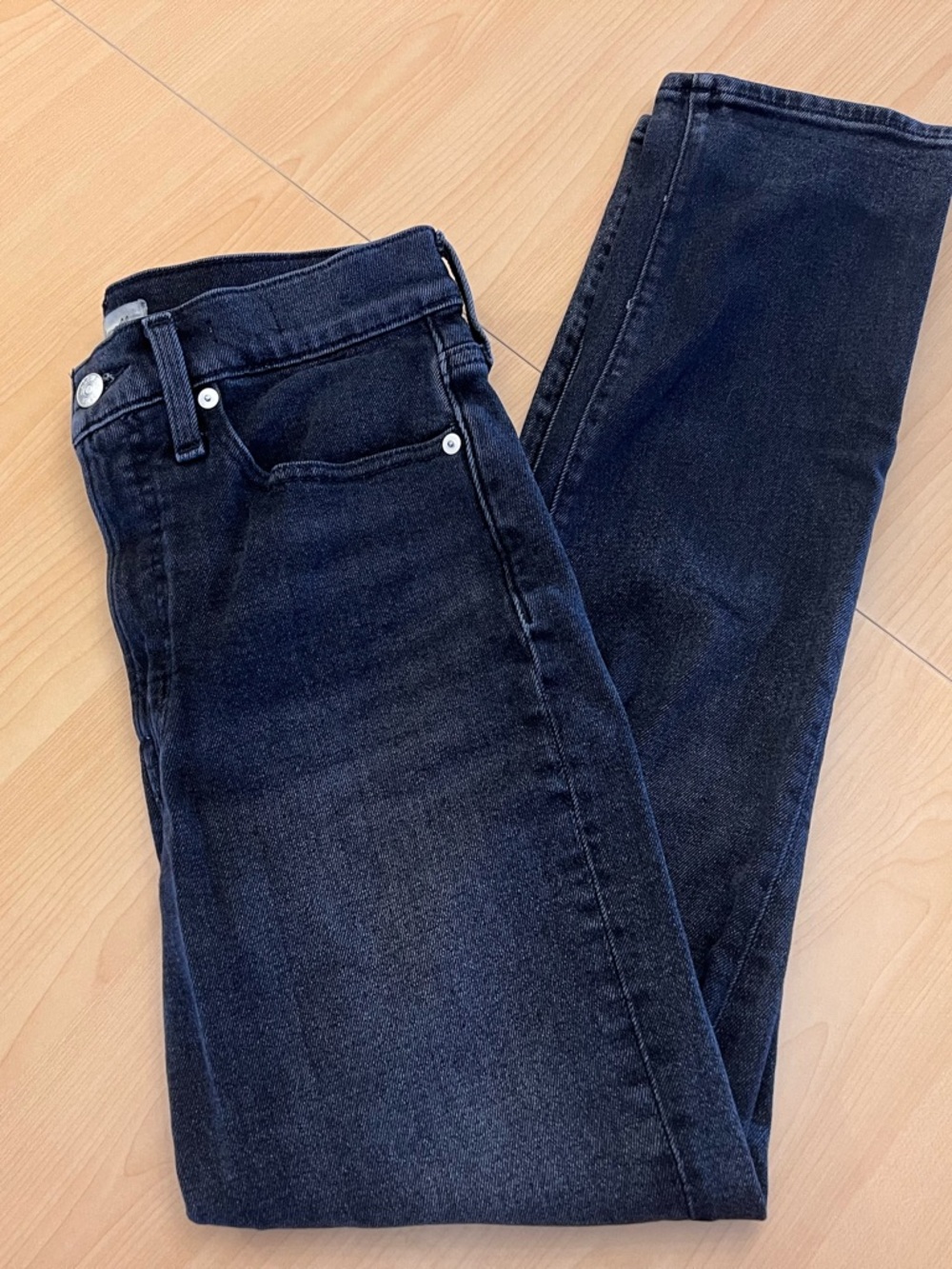 Madewell The Perfect Vintage Jean Black Size 26 High Rise Straight Leg Denim